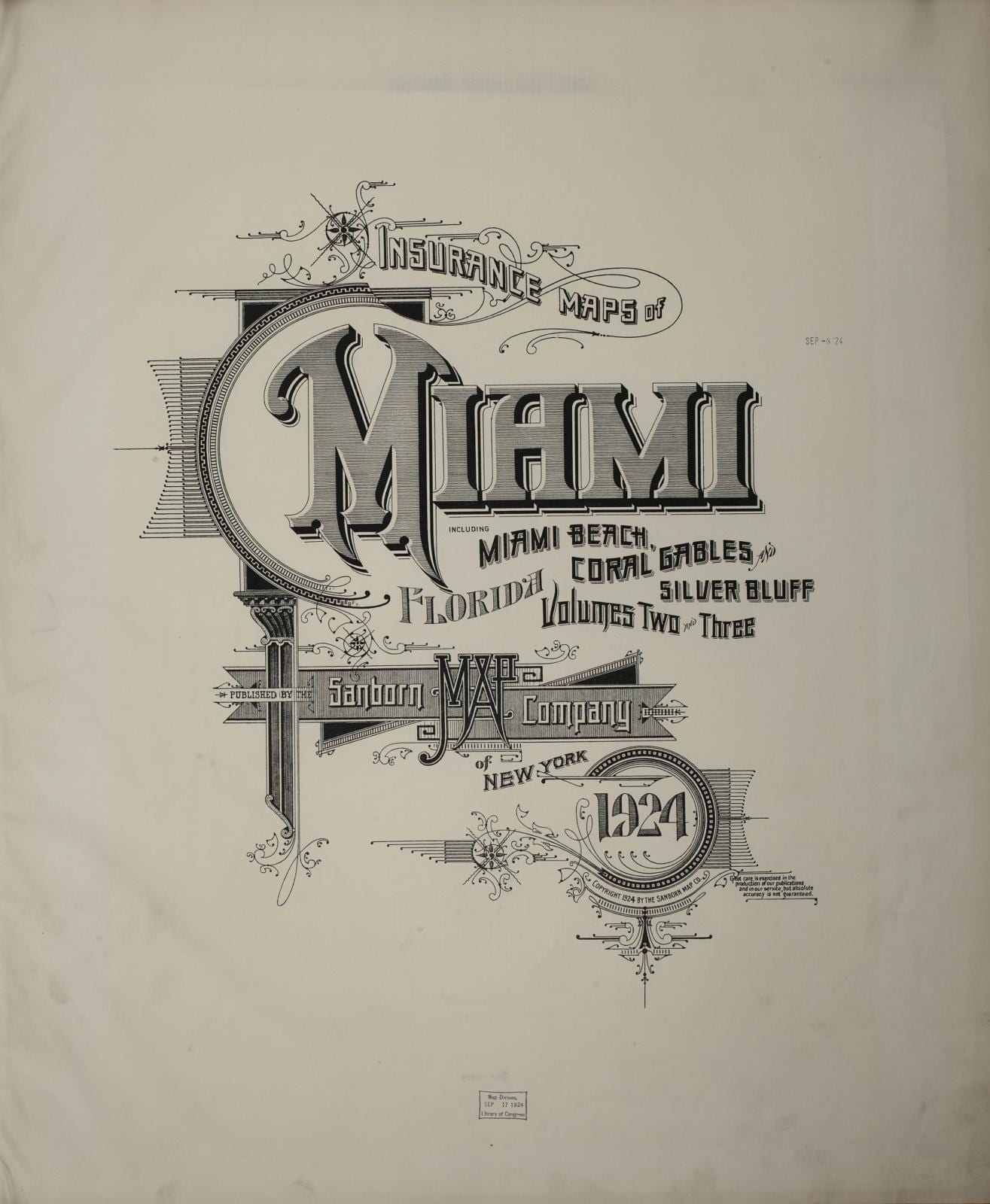 Sanborn Fire Insurance Map from Miami, Dade County, Florida.