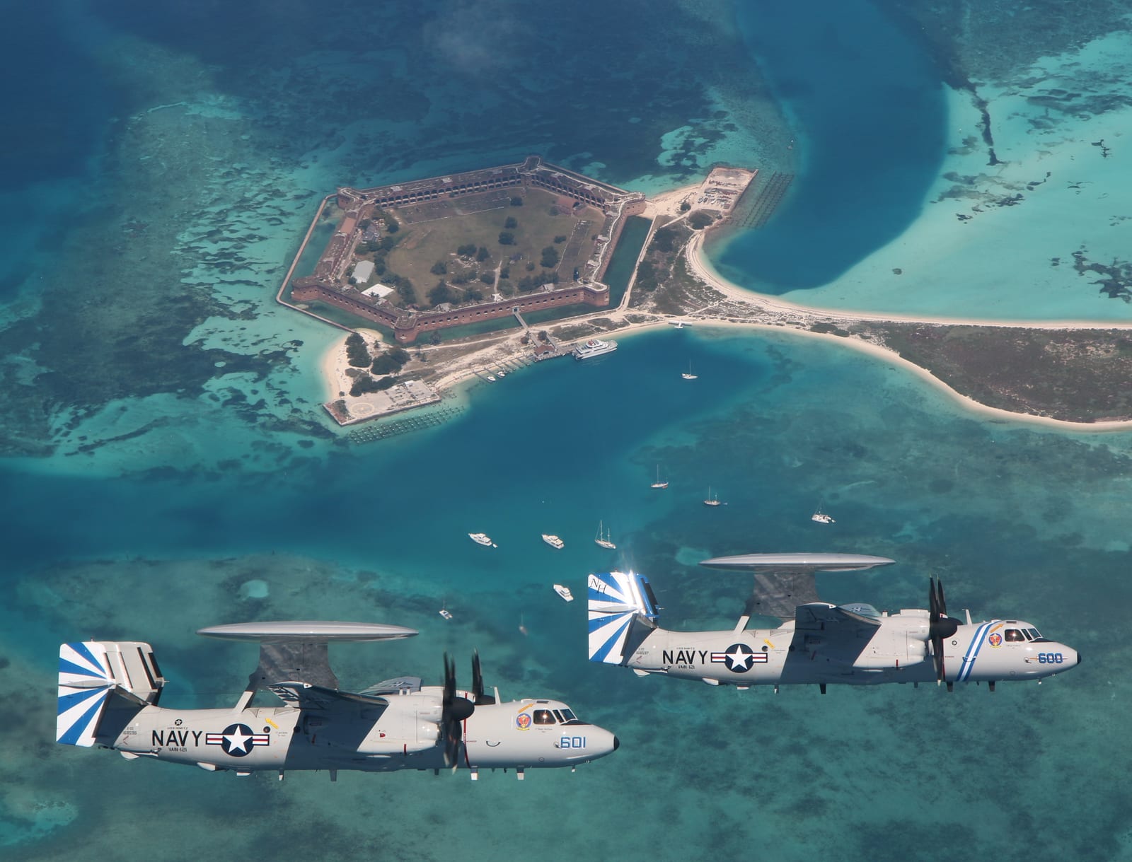VAW-121 Key West Two Plane Formation